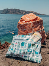 Load image into Gallery viewer, Oilcloth Bikini Bag || Swimsuit Wet Bag || Travel Beach Pouch