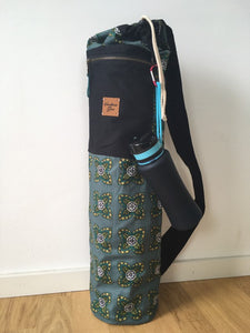 Yoga Mat Carrier || Organizational Yoga Bag || Bohemian Bloom Design