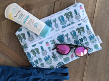 Load image into Gallery viewer, Oilcloth Bikini Bag || Swimsuit Wet Bag || Travel Beach Pouch