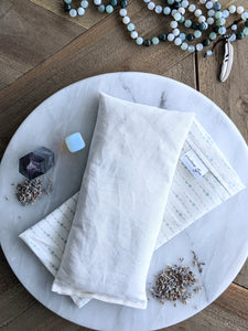Yoga Eye Pillow || Moon Phases || Savasana || Organic Cotton with Organic Lavender and Wheatberries