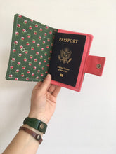 Load image into Gallery viewer, Passport Wallet || Travel || Rosebud Green