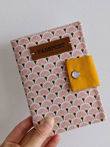 Passport Wallet || Travel || Art Deco Blush Design