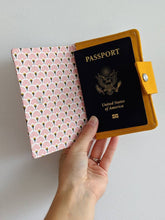 Load image into Gallery viewer, Passport Wallet || Travel || Art Deco Blush Design