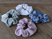 Load image into Gallery viewer, Upcycled Scrunchies made from Fabric Salvage || Fabric with a Story