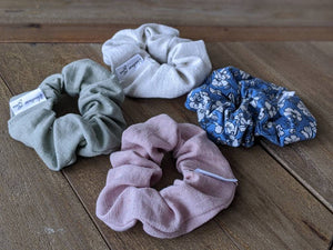 Upcycled Scrunchies made from Fabric Salvage || Fabric with a Story